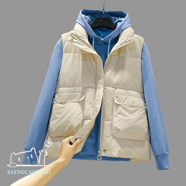 Női alkalmi mellény nagy zsebbel