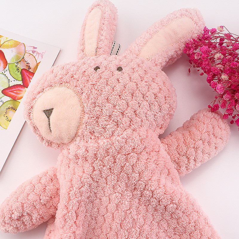 Japán korall bársony kéztörlő aranyos rajzfilm szuper nedvszívó, gyorsan száradó konyhai mosogatórongy a gyerekek imádják a frottír törölközőket