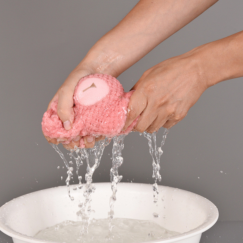 Japán korall bársony kéztörlő aranyos rajzfilm szuper nedvszívó, gyorsan száradó konyhai mosogatórongy a gyerekek imádják a frottír törölközőket