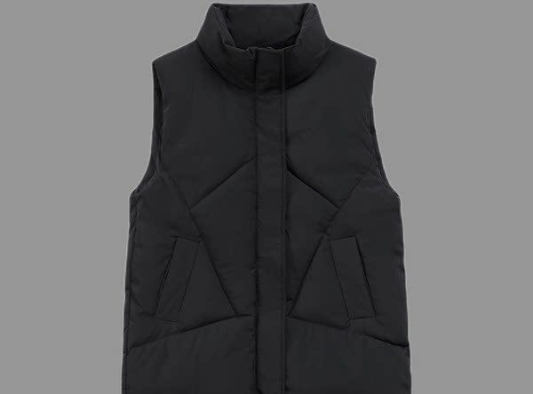 Vesta de toamna de dama cu guler inalt