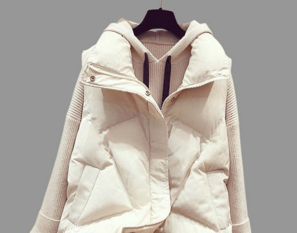 Vesta de toamna de dama cu guler inalt