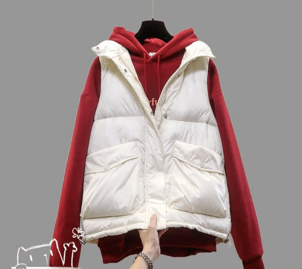 Vesta de dama toamna-iarna cu guler inalt si buzunar