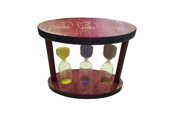 Пясъчен часовник Ahelos, Дървен, 1-2-3 минути