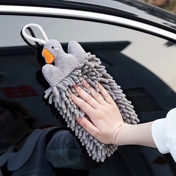 Chenille Big Goose Hand Towel Thickened Super Absorbent Touch Μαλακό πανί καθαρισμού αυτοκινήτου για μπάνιο κουζίνας με πετσέτες κορδόνι