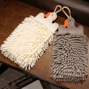 Chenille Big Goose Hand Towel Thickened Super Absorbent Touch Мека кърпа за почистване на автомобили за кухня Баня с кърпи за шнур