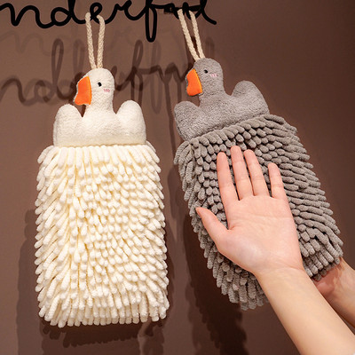 Chenille Big Goose Hand Towel Thickened Super Absorbent Touch Мека кърпа за почистване на автомобили за кухня Баня с кърпи за шнур