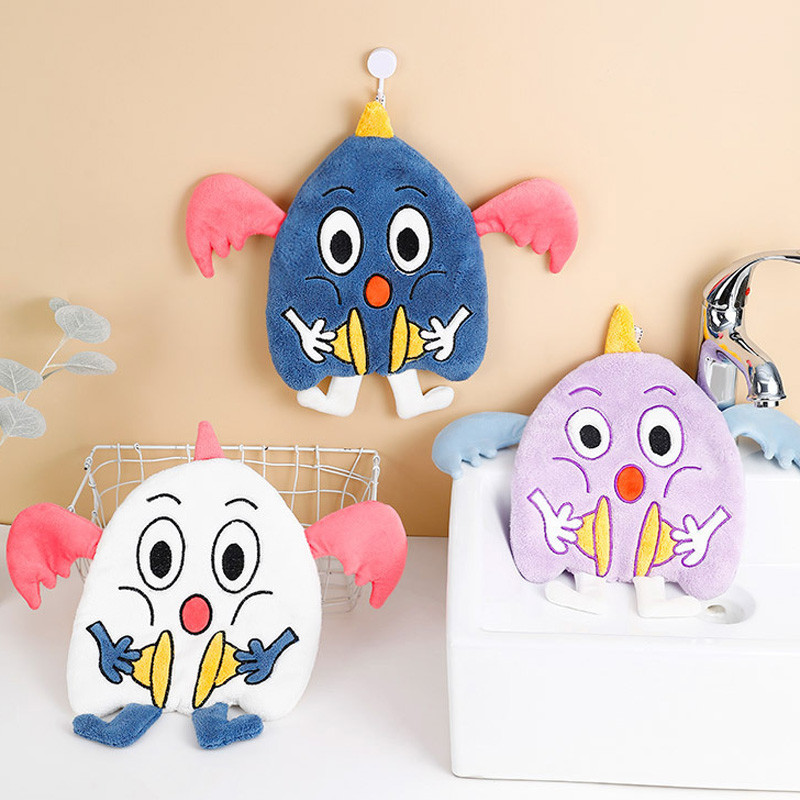 Ručnik za ruke s crtanim životinjama Visokokvalitetni rupčić od koraljnog baršuna mekani na dodir za djecu Kuhinja Kupaonski dodaci Prozračni