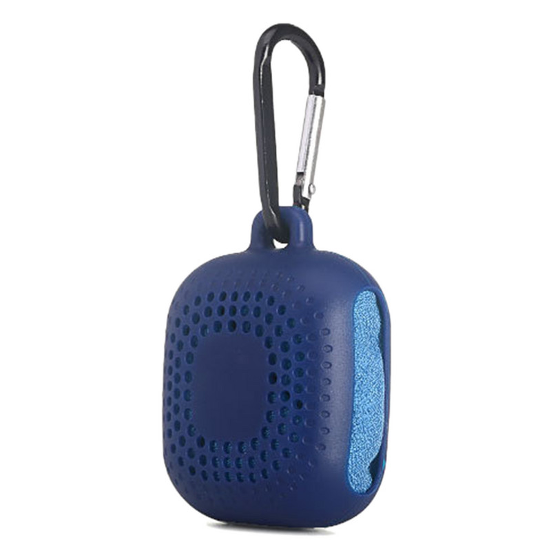 Greitai džiūstantis lauko rankšluostis nešiojamas minkštas sportinis šaltas rankšluostis su silikoniniu maišeliu apsauginiu dangteliu sportinis rankšluostis