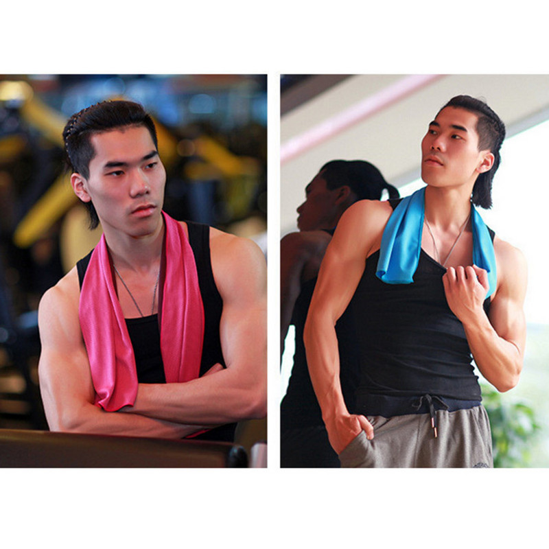 30x90cm Lauko mankštos rankšluostis Greitai džiūstantis Vandenį sugeriantis Momentinis Ledą Šaltantis Aušinamasis rankšluostis Sportinis Joga Prausimosi šluostė Fizinis Atvėsinimas