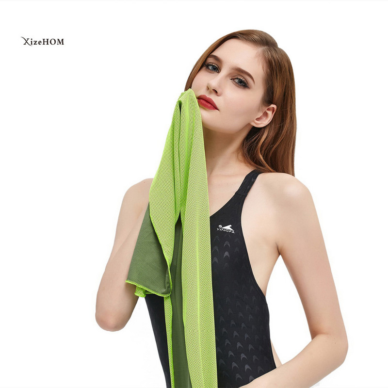 XizeHOM 120x30cm sportinis vėsinamasis rankšluostis prakaito vasarinis ledinis rankšluostis ledinis vėsus rankšluostis Aukštos kokybės hipotermijos šaltas rankšluostis