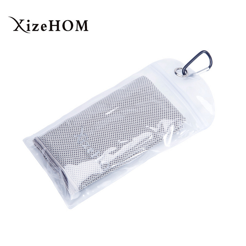 XizeHOM 120x30cm sportinis vėsinamasis rankšluostis prakaito vasarinis ledinis rankšluostis ledinis vėsus rankšluostis Aukštos kokybės hipotermijos šaltas rankšluostis