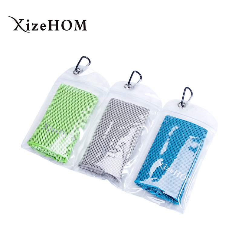 XizeHOM 120x30cm sportinis vėsinamasis rankšluostis prakaito vasarinis ledinis rankšluostis ledinis vėsus rankšluostis Aukštos kokybės hipotermijos šaltas rankšluostis