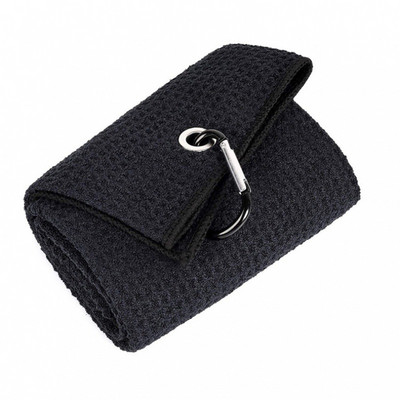 Golfo minkštas sugeriantis rankšluostis aukščiausios kokybės mikropluošto audinio vaflių raštas su sunkiu karabinu valo lazdos kamuoliukus