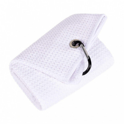 Golfo minkštas sugeriantis rankšluostis aukščiausios kokybės mikropluošto audinio vaflių raštas su sunkiu karabinu valo lazdos kamuoliukus