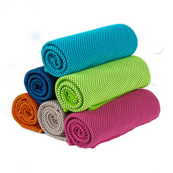 Ανδρικά και Γυναικεία Γυμναστήριο Sport Towel Club Yoga Κολύμβηση Κρύο Πανί Μικροϊνών Στιγμιαίο δροσερό Πετσέτες προσώπου με πάγο Γρήγορο στέγνωμα ιδρώτας
