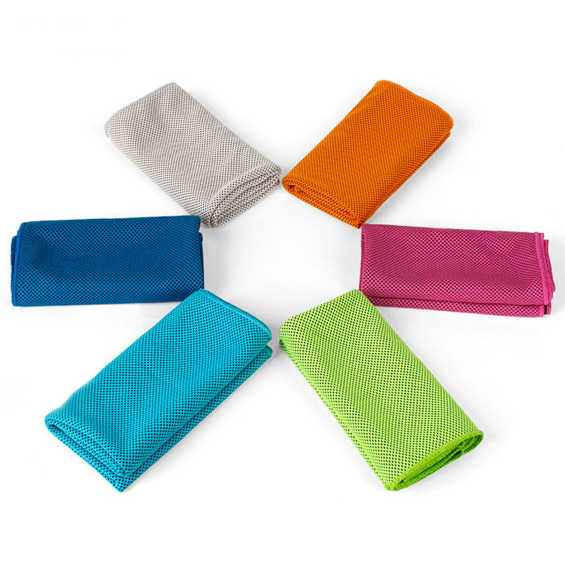 Ανδρικά και Γυναικεία Γυμναστήριο Sport Towel Club Yoga Κολύμβηση Κρύο Πανί Μικροϊνών Στιγμιαίο δροσερό Πετσέτες προσώπου με πάγο Γρήγορο στέγνωμα ιδρώτας