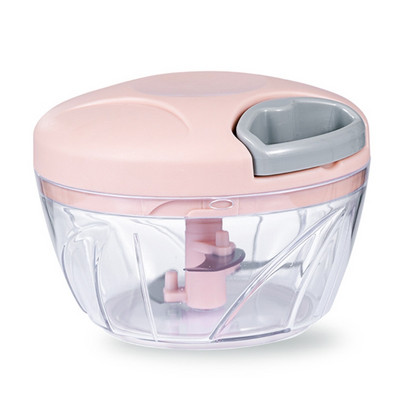 Minimalus rankinis maisto smulkintuvas Mažas rankinis virtuvės kombainas Naujausias 3 peiliukų smulkintuvas česnakams, vaisiams ir mėsai