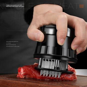 56 λεπίδες Needle Meat Tenderizer Μαχαίρι από ανοξείδωτο χάλυβα Meat Beaf Steak Mallet Meat Tenderizer Hammer Pounder Cooking