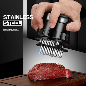 56 λεπίδες Needle Meat Tenderizer Μαχαίρι από ανοξείδωτο χάλυβα Meat Beaf Steak Mallet Meat Tenderizer Hammer Pounder Cooking