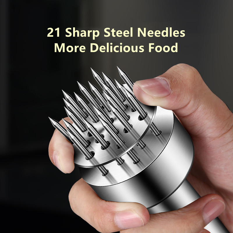 21/56 остриета Игла Омекотител за месо Нож от неръждаема стомана Месо Телешко пържола Чук Омекотител за месо Чук Точка Инструменти за готвене