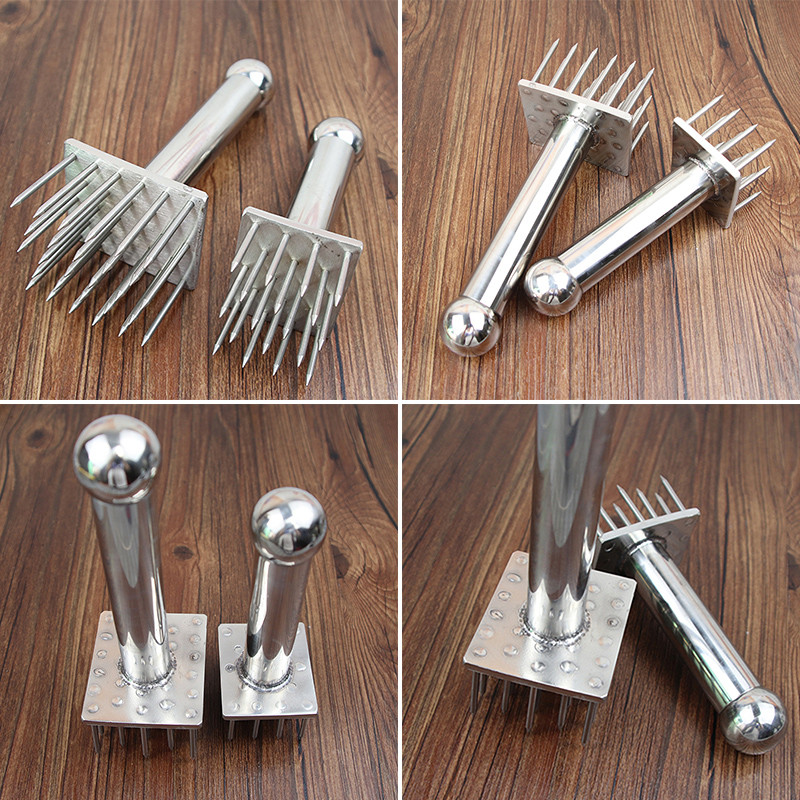 Trbuh od nehrđajućeg čelika, svinjska koža, hrskavi ručni alat, čekić, čekić, igla, zabodena, šiljasta igla, brzi uređaj za omekšavanje, kuhinjski alat za odreske