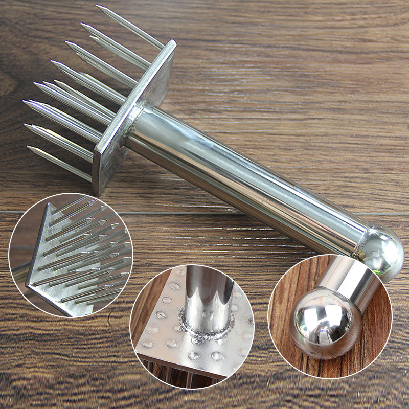 Trbuh od nehrđajućeg čelika, svinjska koža, hrskavi ručni alat, čekić, čekić, igla, zabodena, šiljasta igla, brzi uređaj za omekšavanje, kuhinjski alat za odreske