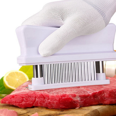 Rozsdamentes acél húspuhító 48 tűpengék a pulykahúshoz Beaf steak borjúkalapács konyhai főzőeszközök