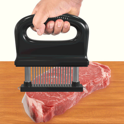 Rozsdamentes acél húspuhító 48 tűpengék a pulykahúshoz Beaf steak borjúkalapács konyhai főzőeszközök