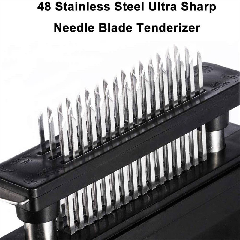 Deschizător de carne din oțel inoxidabil cu 48 de pini, ciocan de carne, cuțit de rupere coaste, frângător de carne, cuțit de friptură, accesorii de bucătărie, unealtă pentru grătar