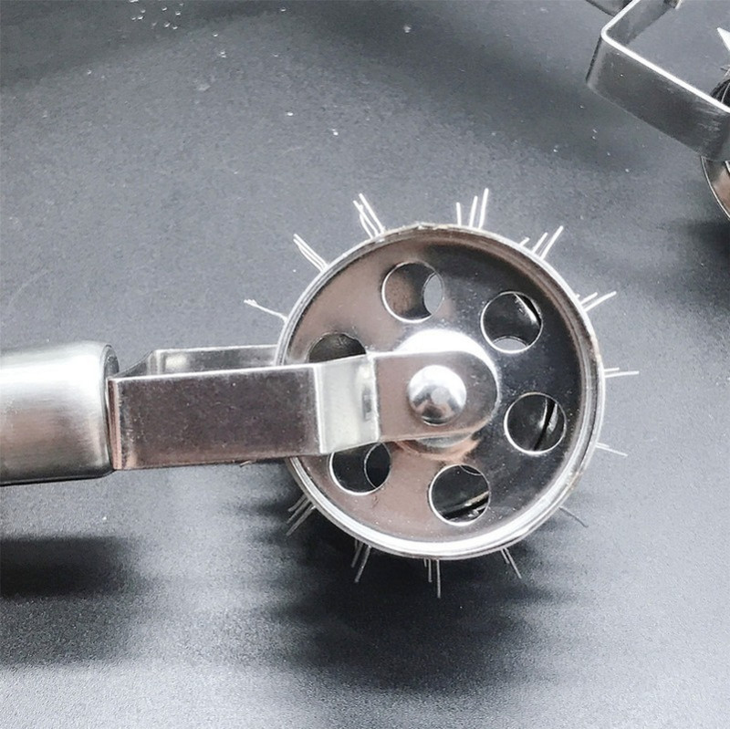 Brănziș pentru carne din oțel inoxidabil Ac pentru friptură Rămâneți pentru carne Ac de pin Bâșier pentru carne Ustensile de bucătărie Furnizor pentru carne