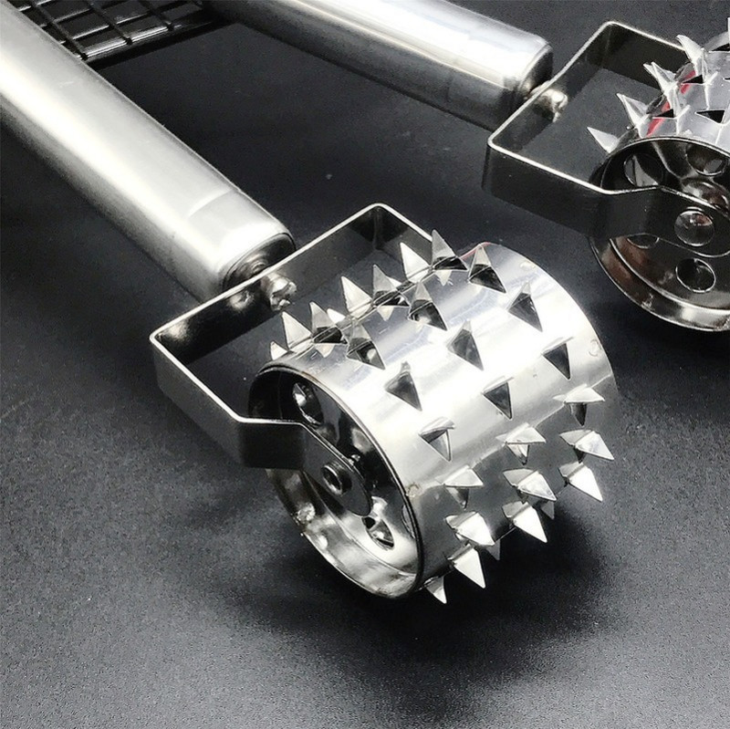 Brănziș pentru carne din oțel inoxidabil Ac pentru friptură Rămâneți pentru carne Ac de pin Bâșier pentru carne Ustensile de bucătărie Furnizor pentru carne