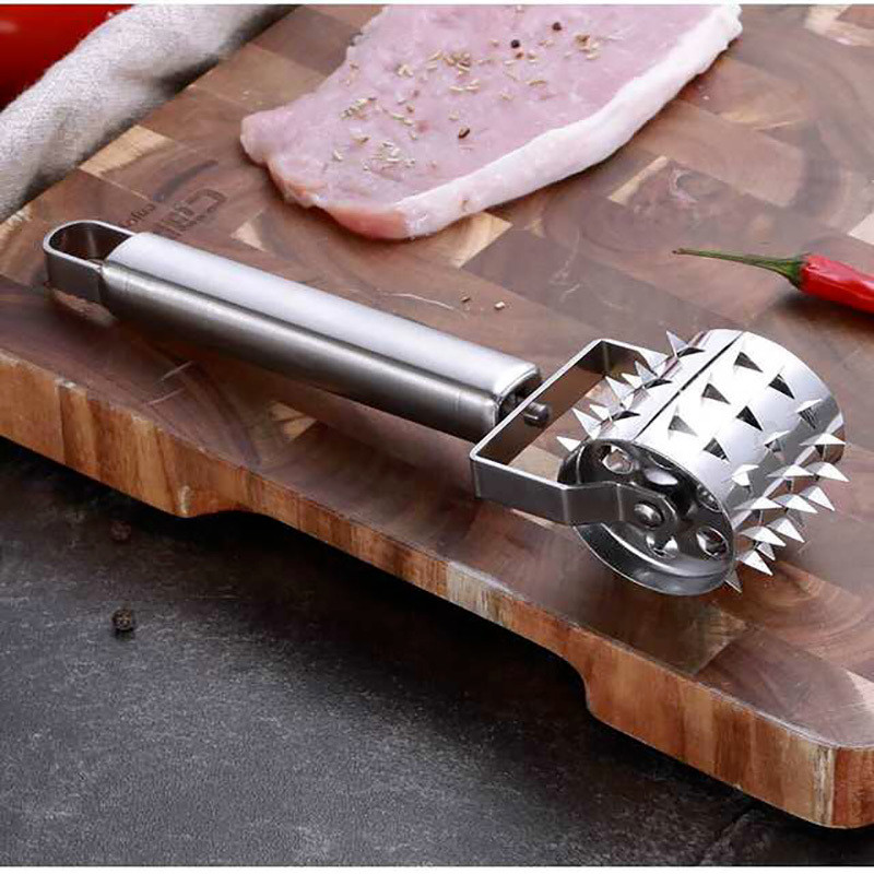 Brănziș pentru carne din oțel inoxidabil Ac pentru friptură Rămâneți pentru carne Ac de pin Bâșier pentru carne Ustensile de bucătărie Furnizor pentru carne