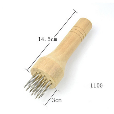 Nerūdijančio plieno mėsos adatos Mėsos plaktukas, medinės rankenos Profesionalus mėsos minkštiklis, skirtas jautienos kepsniams virtuvės įrankiai