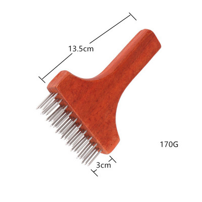 Nerūdijančio plieno mėsos adatos Mėsos plaktukas, medinės rankenos Profesionalus mėsos minkštiklis, skirtas jautienos kepsniams virtuvės įrankiai