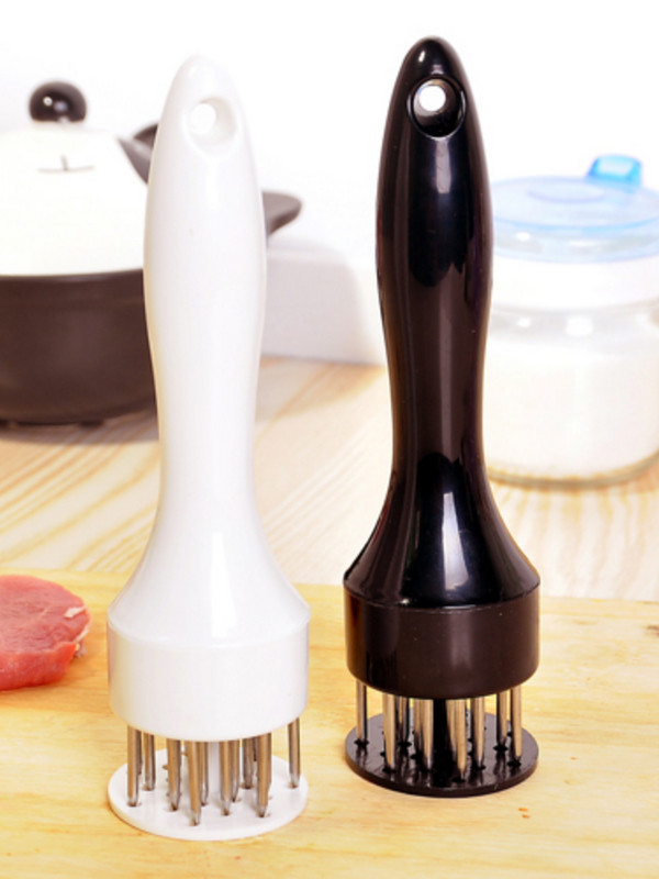 Konyhai eszközök Rozsdamentes acél Professzionális Húspuhító Tű Sertésbőr Köröm Pogácsa Készítők Sertés marha ínkalapács villa