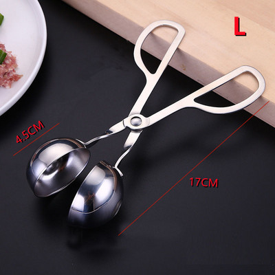 Neprilimpantys mėsos plaktuvai, nerūdijančio plieno mėsos plakimo žnyplės, „Cake Pop“ mėsos kukulių gaminimo ledo žnyplės, sausainių tešlos kaušelis virtuvei