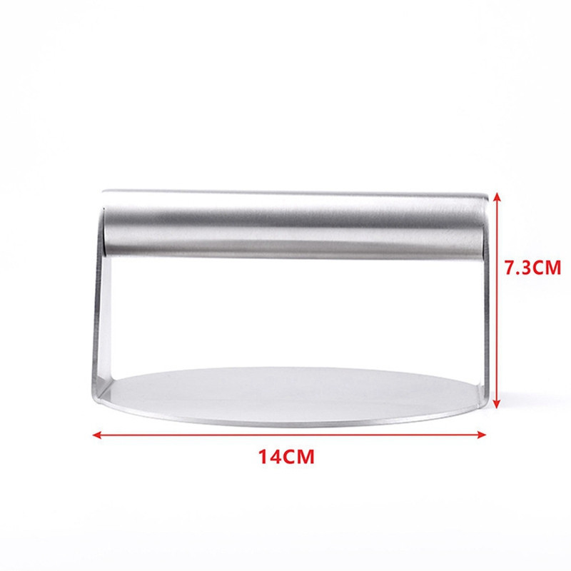 Burger Press, Round Smash Burger Press, kepsninių priedų rinkinys griliui, mėsainių kotletų kepimo aparatas ir išspausti riebalai