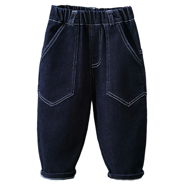 Blugi de copii pentru baieti cu talie elastica si buzunar