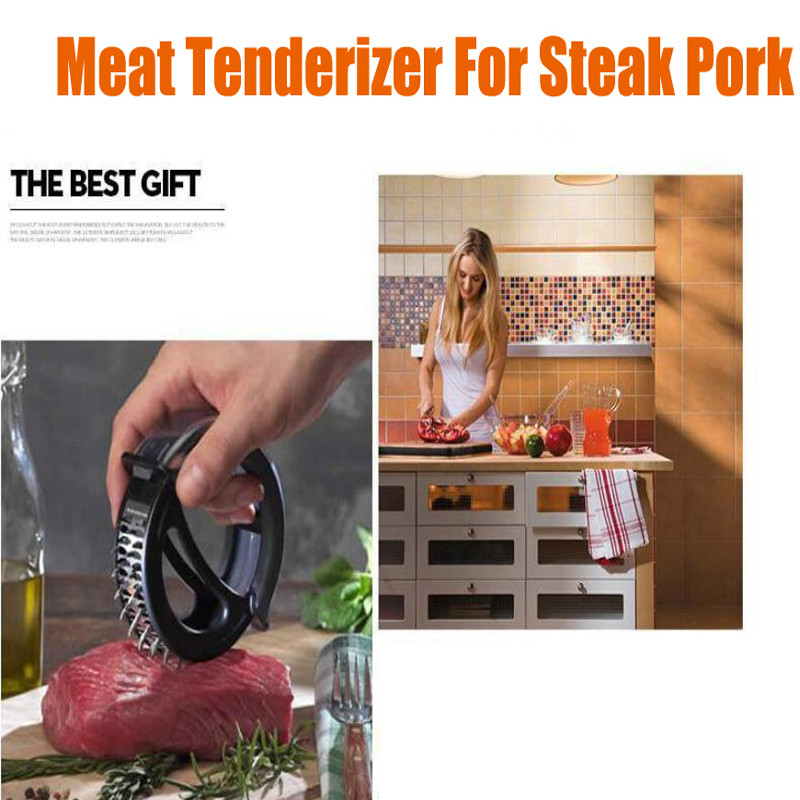 ORGANBOO 1 vnt nerūdijančio plieno mėsos minkštiklis su 48 ašmenimis Virtuvinis mėsos minkštiklis, adata, kepimo įrankiai, priedai