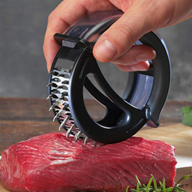 ORGANBOO 1 vnt nerūdijančio plieno mėsos minkštiklis su 48 ašmenimis Virtuvinis mėsos minkštiklis, adata, kepimo įrankiai, priedai