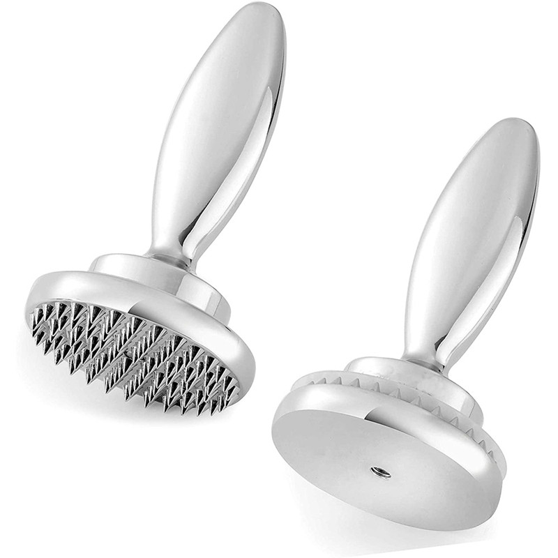 Dvipusis mėsos minkštiklis, marinavimo ruošimo įrankis, rankinis plaktukas kepsniams, apverčiamas nerūdijančio plieno pagrindas