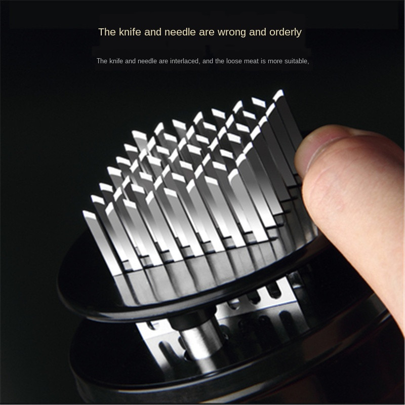 Konyhai főzőeszközök 56 rozsdamentes acél pengével Professzionális húskeverő tű érzékeny húskalapács marha steakhez