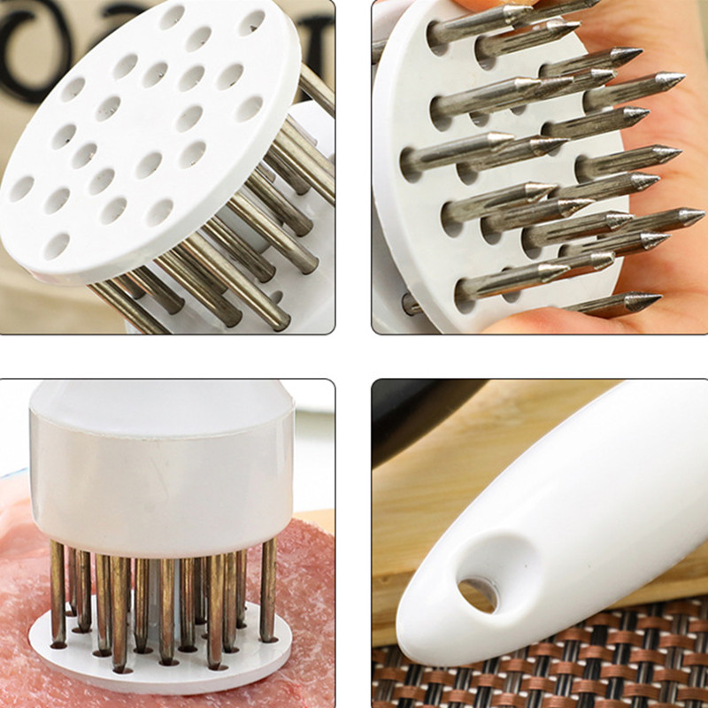 Konyhai szerszámok Akciós Csúcsminőségű Professzionális Hús Feszesítő tű Rozsdamentes acél húskalapács főzési kiegészítőkkel