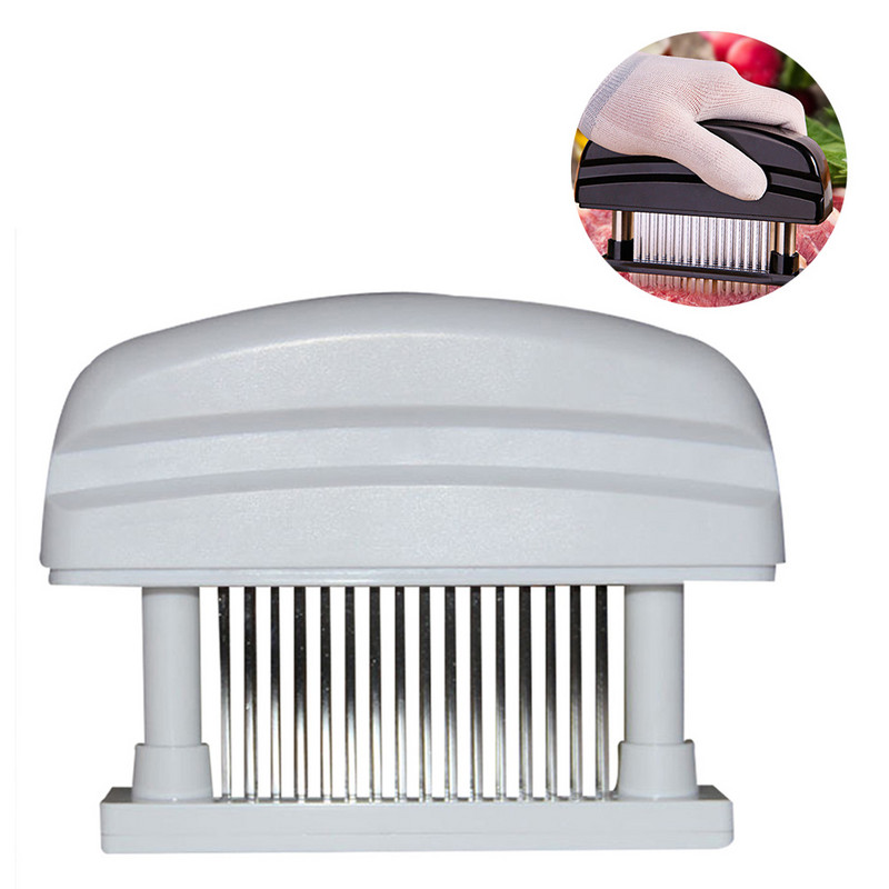 1 vnt. 48 ašmenų adatų mėsos minkštiklis nerūdijančio plieno peilis mėsa beaf kepsnys plaktukas mėsos minkštiklis plaktuku, plaktuku kepimo įrankiai