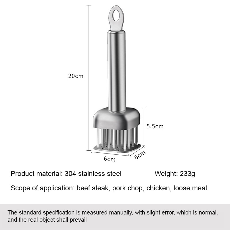 1vnt karštas išpardavimas Aukščiausios kokybės profesionalios mėsos mėsos minkštinimo adata su nerūdijančio plieno virtuvės įrankiais maisto gaminimo priedais