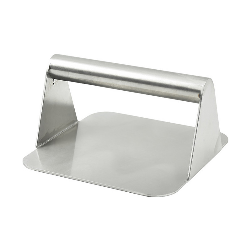 Sklandus šoninė BBQ nerūdijantis plienas Lengvai valomi prietaisai Priedai su rankena Keptuvės Burger Press Mėsa Plokščia Grilis Virtuvė