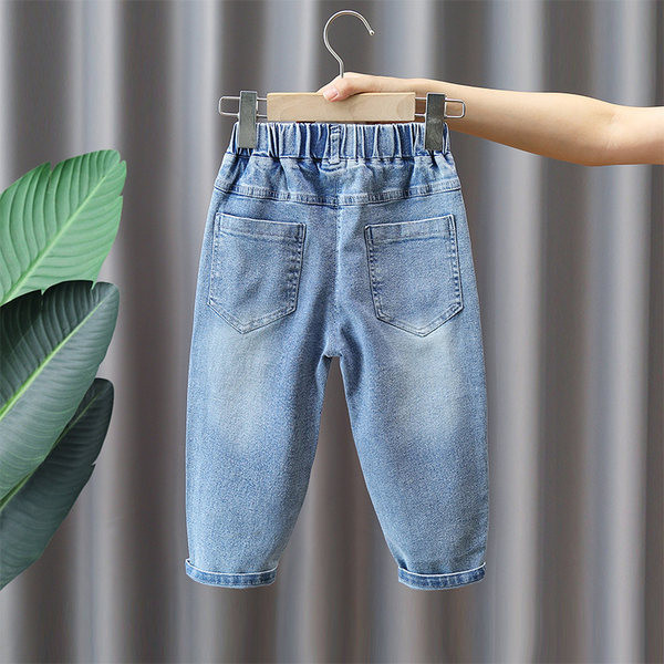 Vaikiški džinsai berniukams su užrašu