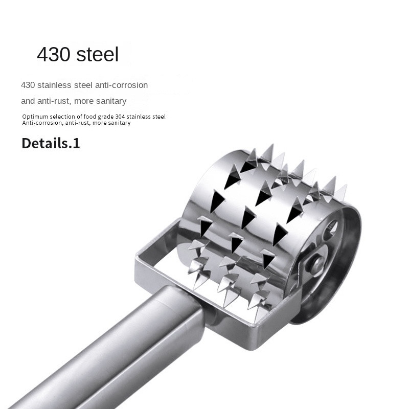 Rezač za meso od nehrđajućeg čelika Čekić za odrezak Rolanje za omekšavanje mekog mesa Probijač rupa Višenamjenski kućni čekić Naprava za meso