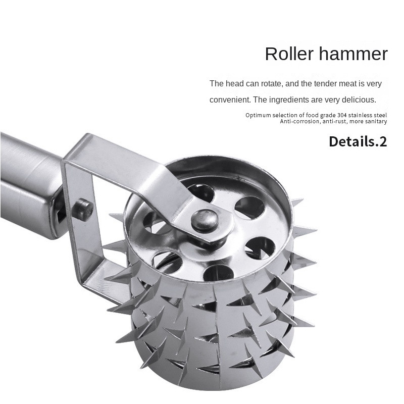 Rezač za meso od nehrđajućeg čelika Čekić za odrezak Rolanje za omekšavanje mekog mesa Probijač rupa Višenamjenski kućni čekić Naprava za meso