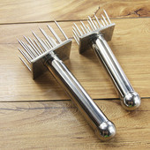 Nerūdijančio plieno mėsos minkštiklis Kiaulių odos įrankis Laisva mėsa Professionl Adata Jautienos kepsnys Kepimas Kepimas Virtuvės priedai LA462